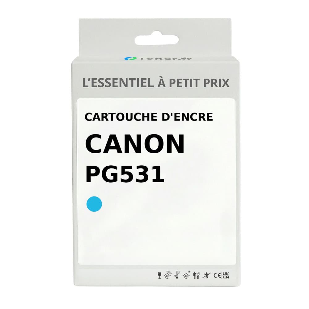 Cartouche d'encre compatible Canon PGI530/531 Cyan