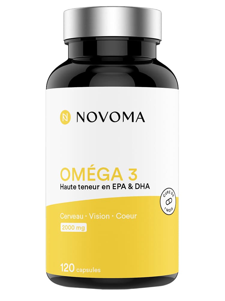 Novoma Oméga 3 Cerveau Vision & Coeur 120 Capsules