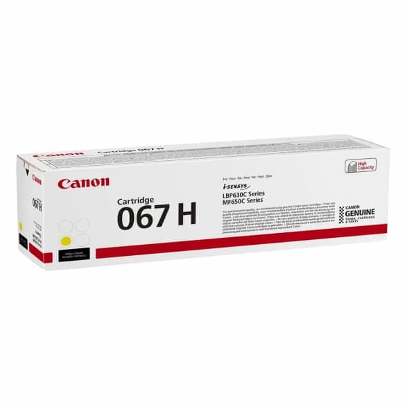 Canon 067 H - haute capacité - jaune - original - cartouche de toner - 2350 pages - 5103C002